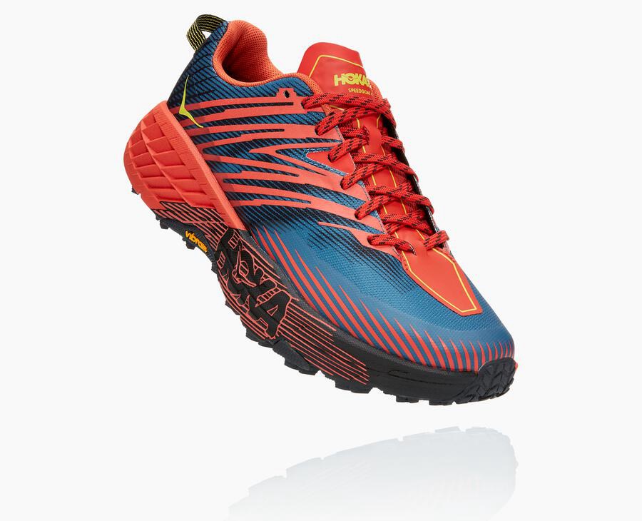 Hoka One One Trail Schoenen Heren - Speedgoat 4 - Rood - KC9635470